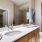 a bathroom with a glass shower
