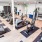 a gym with exercise equipment