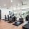 a gym with exercise equipment