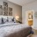 a bed in a room