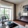 a living room with a tv and a couch